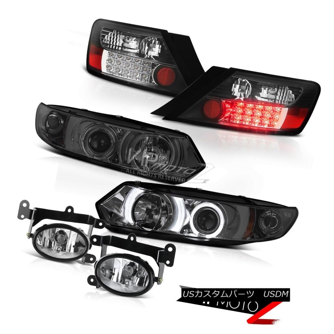 ヘッドライト 06-08 Honda Civic 2D Smoke Projector Headlights BLACK LED Tail Light Bumper Fog 06-08 Honda Civic 2DスモークプロジェクターヘッドライトBLACK LEDテールライトバンパーフォグ 【並行輸入品】
