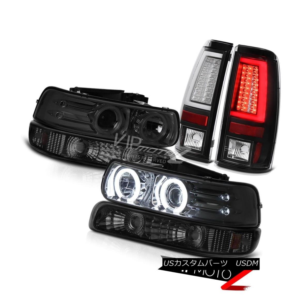 ヘッドライト 99 00 01 02 Silverado 2500 Tail Lights Parking Lamp Projector Headlamps CCFL Rim 99 00 01 02 Silverado 2500テールライトパーキングランププロジェクターヘッドランプCCFLリム 【並行輸入品】
