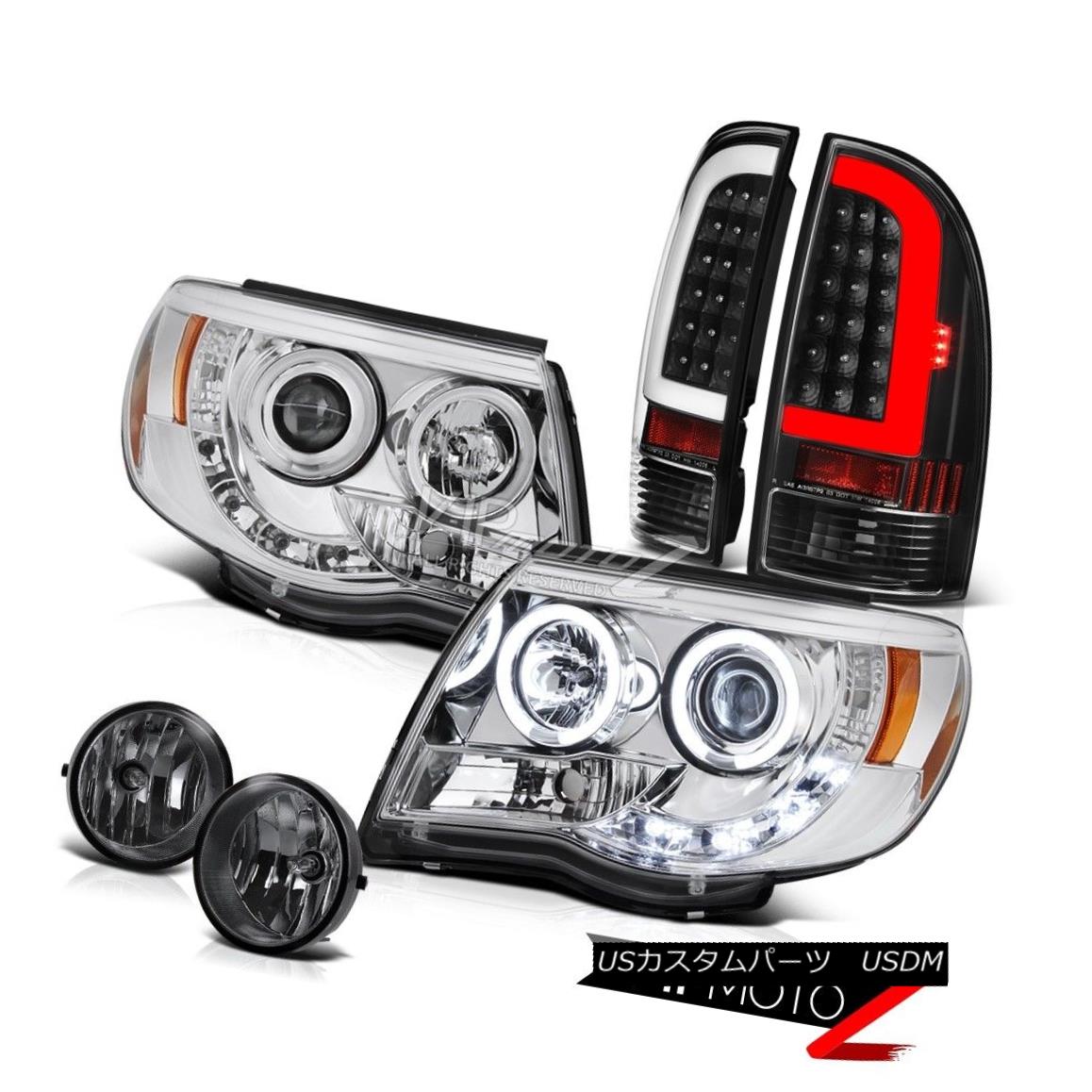 ヘッドライト 2005-2011 Toyota Tacoma Neon Tube Rear Euro Clear Head Lamps Driving Replacement 2005-2011トヨタタコマネオンチューブリアユーロクリアヘッドランプ交換用 【並行輸入品】