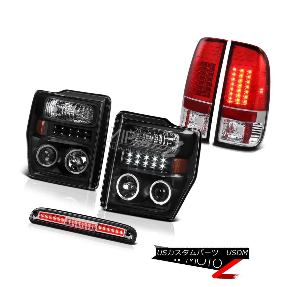 ヘッドライト Angel Eye Headlights Third Brake Cargo LED Tail Lights 2008-2010 F250 King Ranch エンジェルアイヘッドライト第3ブレーキカーゴLEDテールライト2008-2010 F250キングランチ 【並行輸入品】