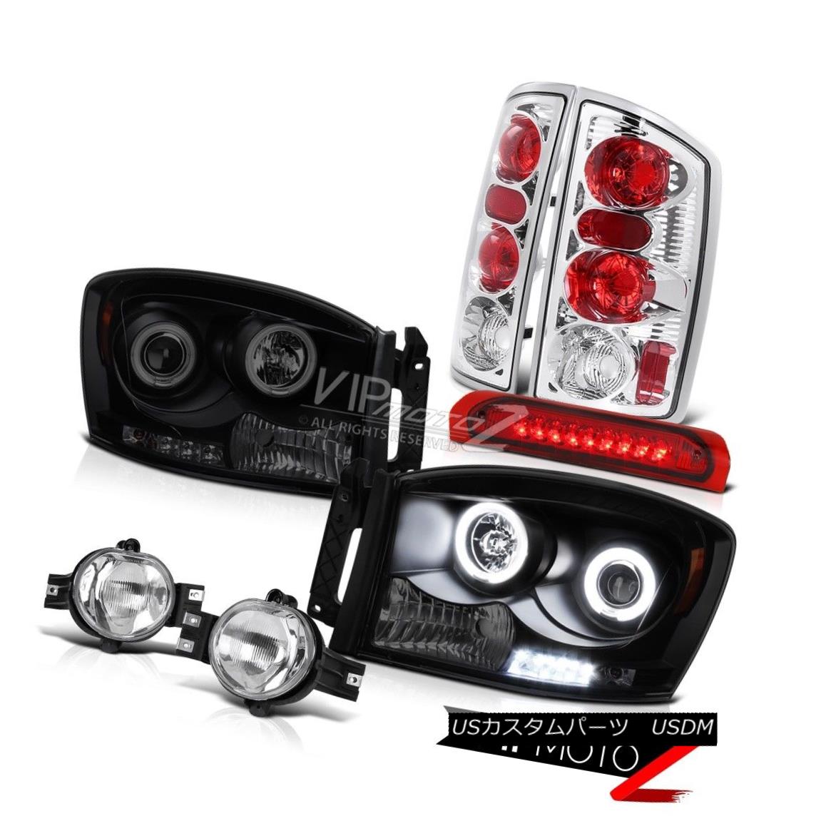 ヘッドライト 06 Ram World Brightest CCFL Halo Ring Headlights Fog LED Third Brake Tail Lights 06 Ram World Brightest CCFL HaloリングヘッドライトフォグLED第3ブレーキテールライト 【並行輸入品】