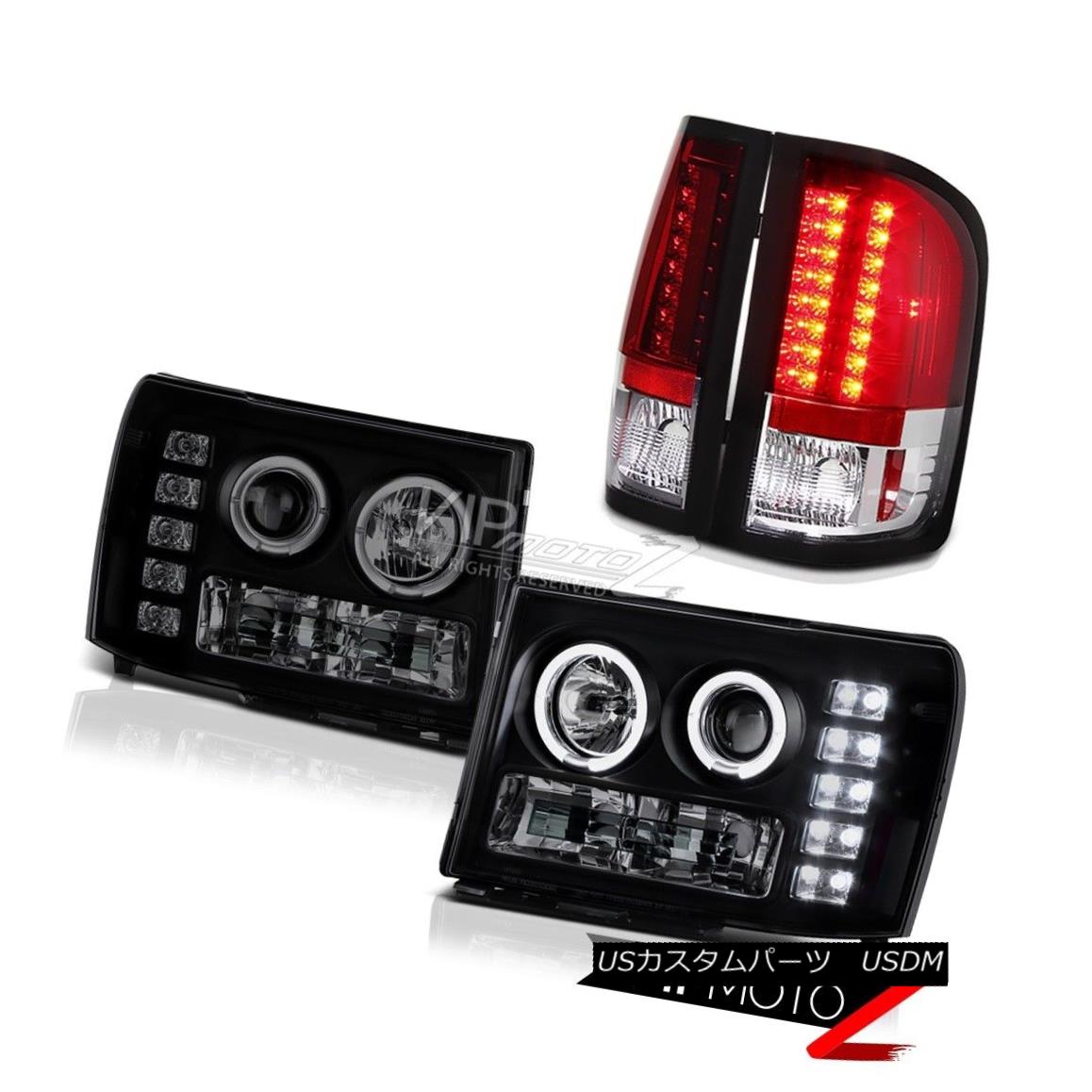 ヘッドライト 08-14 GMC Sierra Dual Wheeler SLT L.E.D Projector DRL Headlight LED Tail Lights 08-14 GMC Sierra Dual Wheeler SLT L.E.DプロジェクターDRLヘッドライトLEDテールライト 【並行輸入品】