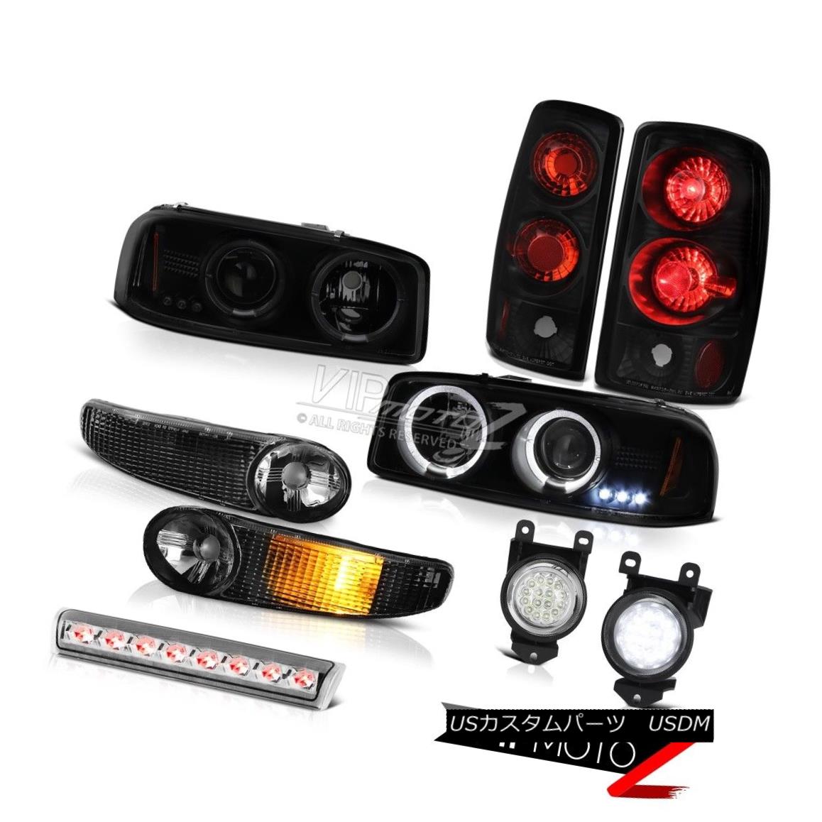 ヘッドライト Halo Rim Headlight Bumper Signal Rear Brake Tail Lights LED Fog Lamp 01-06 Yukon HaloリムヘッドライトバンパーシグナルリアブレーキテールライトLEDフォグランプ01-06ユーコン 【並行輸入品】