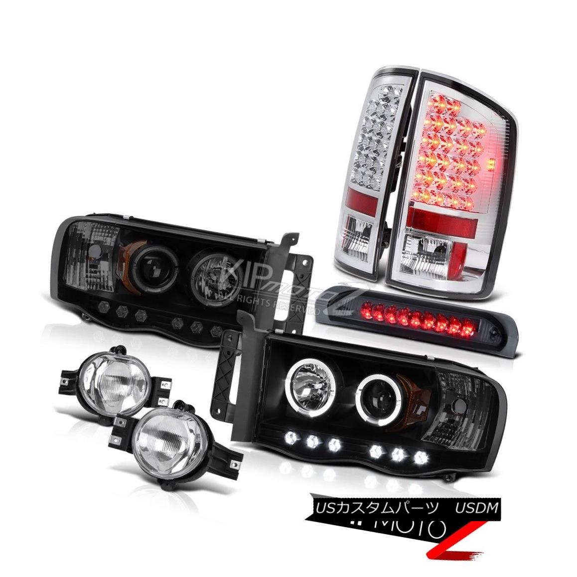 ヘッドライト 2002 2003 Ram PowerTech Headlights Halo LED Tail Lights Foglight 3rd Brake Light 2002年2003年Ram PowerTechヘッドライトHalo LEDテールライトFoglight 3rdブレーキライト 【並行輸入品】