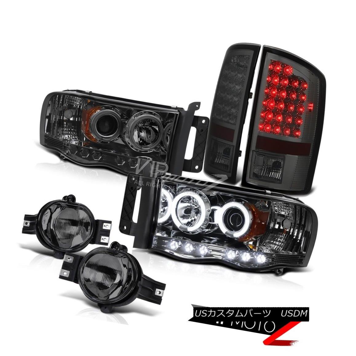 ヘッドライト Darkest Smoke CCFL Projector Headlight+LED Tail Lamp+\