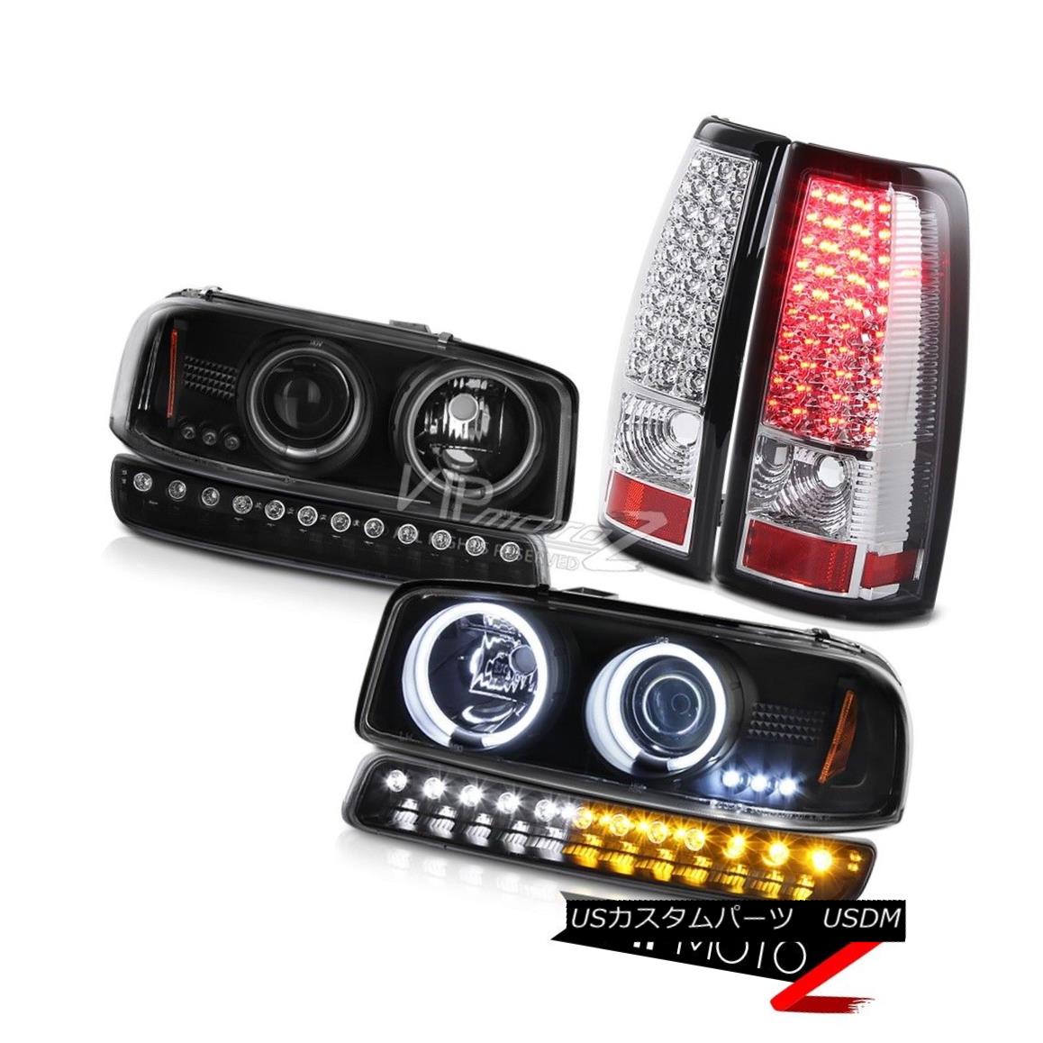 ヘッドライト 99-06 Sierra SLT Euro clear tail brake lamps black parking light ccfl headlamps 99-06シエラSLTユーロクリアテールブレーキランプブラックパーキングライトccflヘッドライト 【並行輸入品】