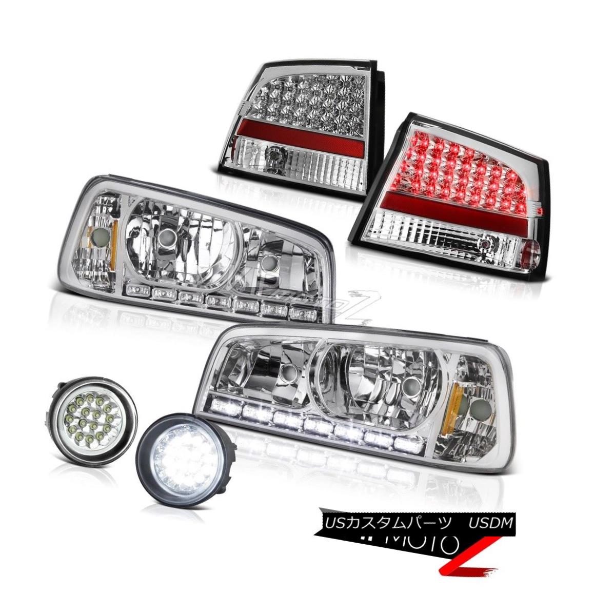 ヘッドライト 2006 2007 2008 Charger SE Crystal Clear Head Lights LED Brake Taillights Daytime 2006 2007 2008チャージャーSEクリスタルクリアヘッドライトLEDブレーキ昼間昼間 【並行輸入品】