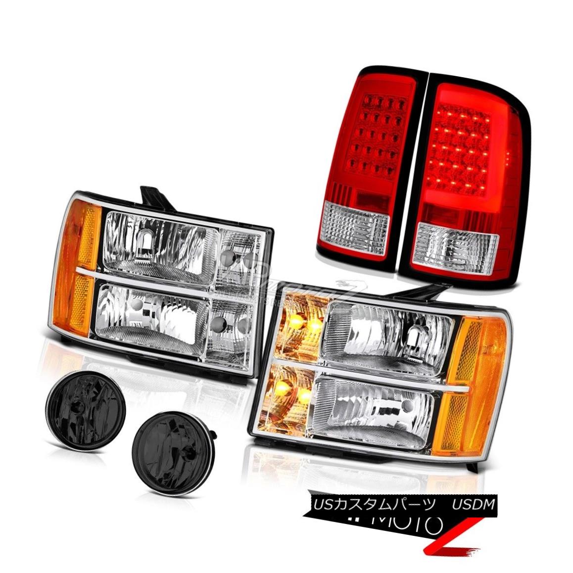 ヘッドライト 2008-2014 Sierra 2500 XFE Wine Red Tail Lamps Headlights Foglights OLED Prism 2008-2014シエラ2500 XFEワインレッドテールランプヘッドライトフォグライトOLEDプリズム 【並行輸入品】