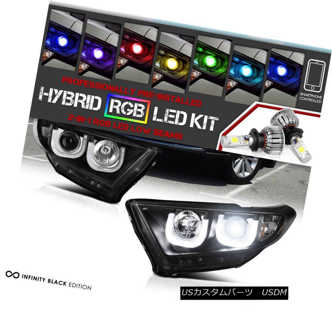 ヘッドライト [MULTI-COLOR LED LOW BEAM] [SEXIEST] 2011-2013 Toyota Highlander Halo Head Light [マルチカラーLEDのロービーム] [SEXIEST] 2011-2013 Toyota Highlander Haloヘッドライト 【並行輸入品】