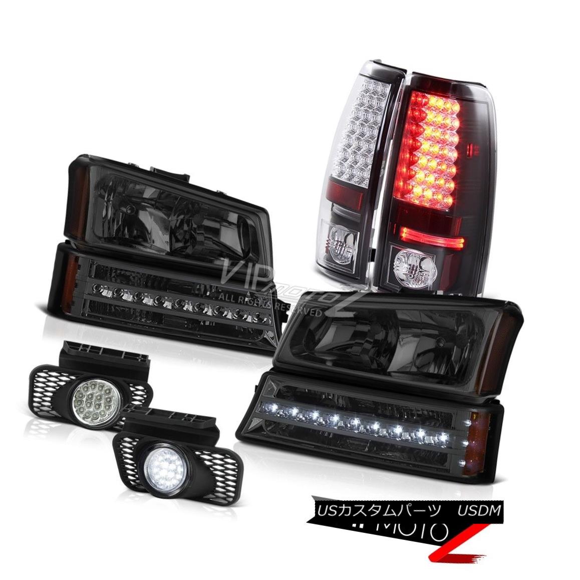 ヘッドライト 03-06 Silverado 3500HD Euro clear foglights tail lights bumper light headlamps 03-06シルバラード3500HDユーロクリアフォグライトテールライトバンパーライトヘッドランプ 【並行輸入品】