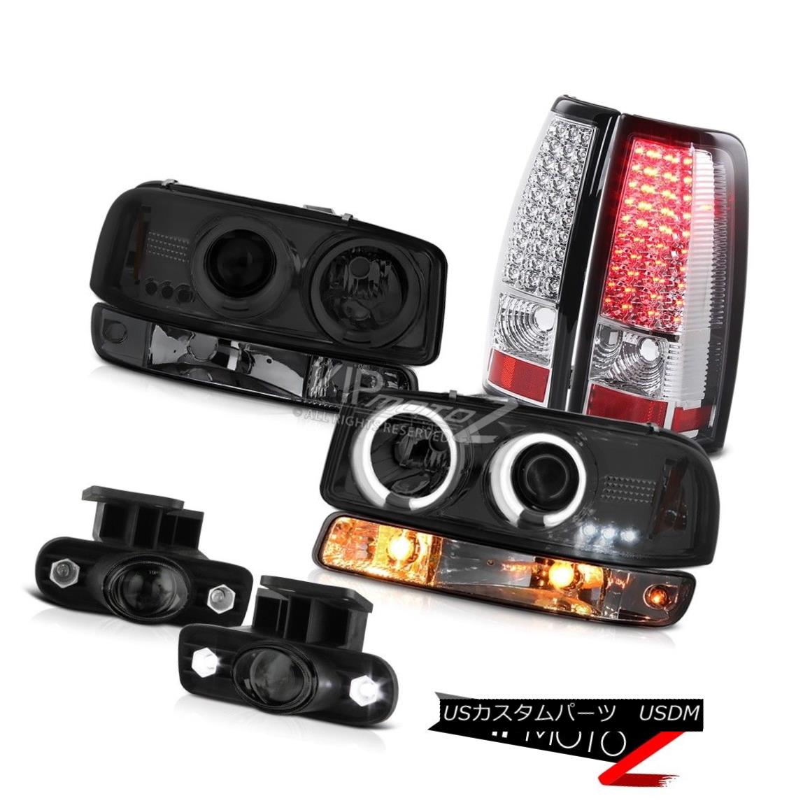 ヘッドライト 1999-2002 Sierra 2500HD Foglights smd tail lamps turn signal ccfl headlamps LED 1999-2002 Sierra 2500HDフォグライト＆テールランプ信号ccflヘッドライトLED 【並行輸入品】