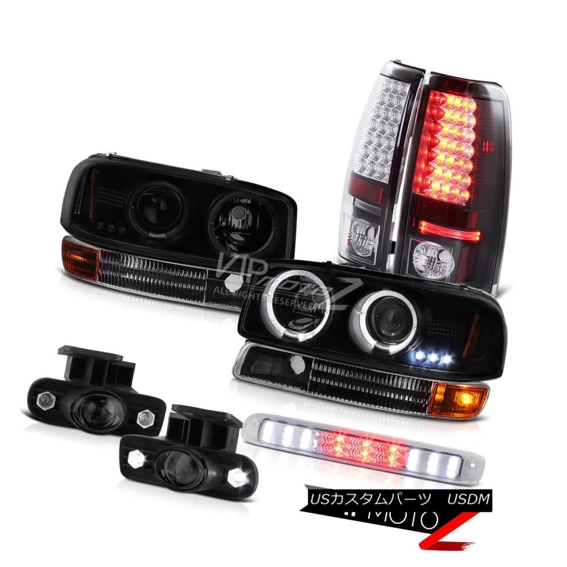ヘッドライト Angel Eye Headlights SMD Brake Tail Lights Projector Fog Roof Cargo 99-02 Sierra エンジェルアイヘッドライトSMDブレーキテールライトプロジェクターフォグ屋根カーゴ99-02 Sierra 【並行輸入品】
