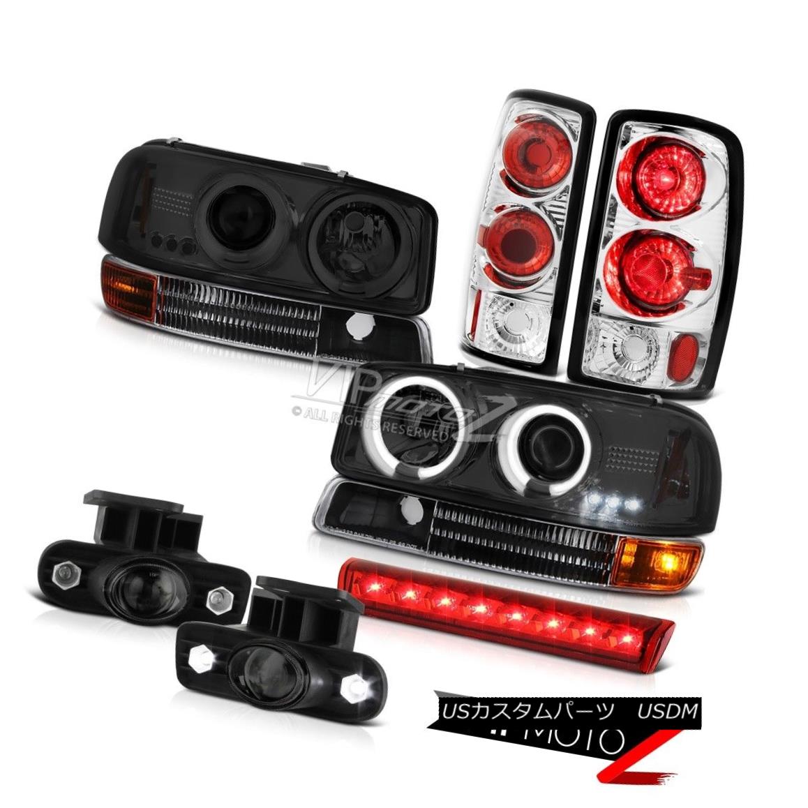 ヘッドライト 2000-2006 Yukon XL CCFL Angel Eye Headlamps TailLights FogLights Third Brake LED 2000-2006ユーコンXL CCFLエンジェルアイヘッドランプテールライトフォグライト第3ブレーキLED 【並行輸入品】
