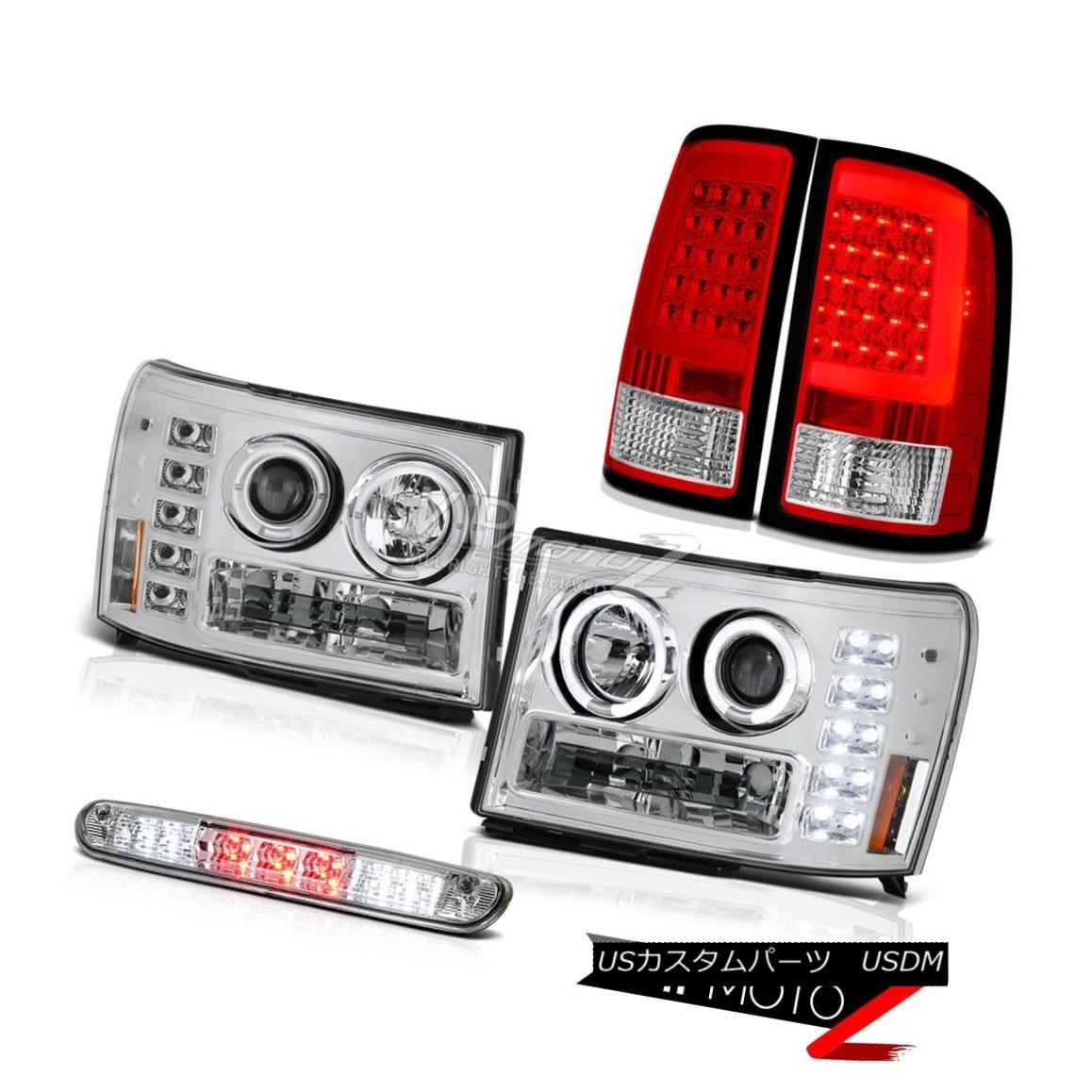 ヘッドライト 08-14 Gmc Sierra 2500 SLT Red Taillamps Headlamps 3RD Brake Lamp OLED Prism LED 08-14 Gmc Sierra 2500 SLTレッドタイルランプヘッドランプ3RDブレーキランプOLEDプリズムLED 【並行輸入品】