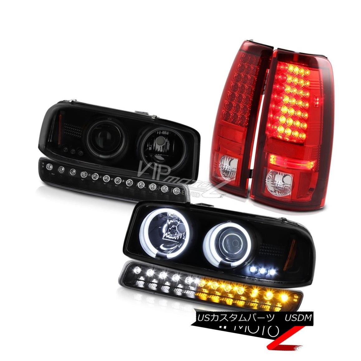 ヘッドライト 99-06 Sierra 2500HD Taillights matte black parking lamp smoke tinted headlights 99-06 Sierra 2500HDテールライトマットブラックパーキングランプ煙がかかったヘッドライト 【並行輸入品】