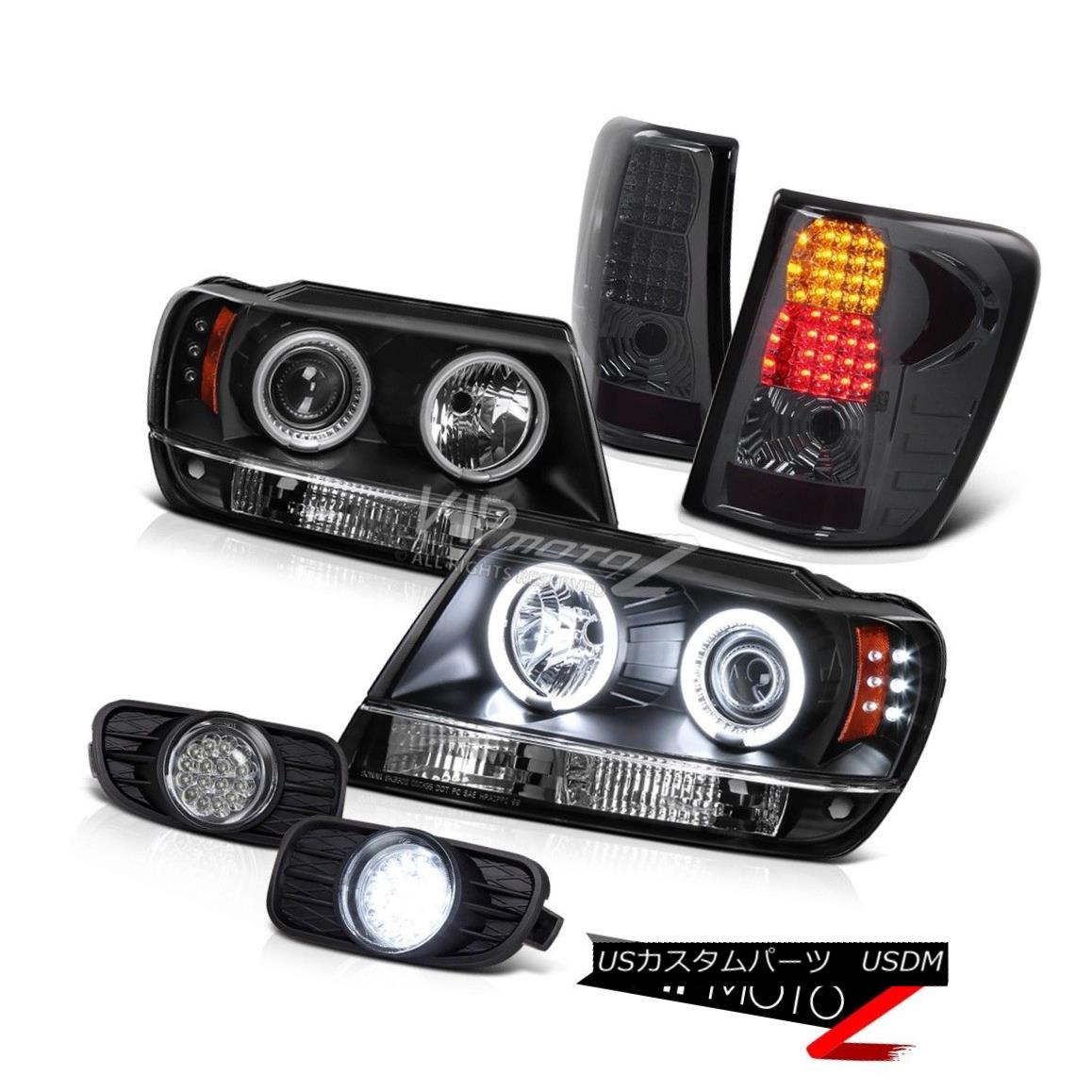 ヘッドライト {CCFL} Projector Headlight+SMD Tail Light+LED Fog Lamp 99-03 JeeP Laredo WJ WG {CCFL}プロジェクターヘッドライト+ SMDテールライト+ LEDフォグランプ99-03 JeeP Laredo WJ WG 【並行輸入品】