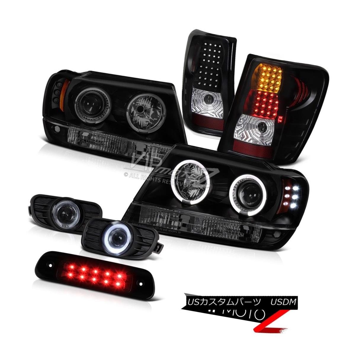 ヘッドライト 99-03 Jeep Grand Cherokee WG 4X4 3RD Brake Light Foglamps Taillights Headlamps 99-03ジープグランドチェロキーWG 4X4 3RDブレーキライトフォグランプテールライトヘッドランプ 【並行輸入品】