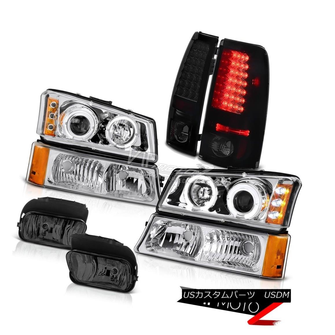 ヘッドライト Dual Halo Projector Bumper Signal Tail Light Driving Fog 2003-2006 Silverado SS デュアルハロープロジェクターバンパー信号テールライトドライビングフォグ2003-2006 Silverado SS 【並行輸入品】