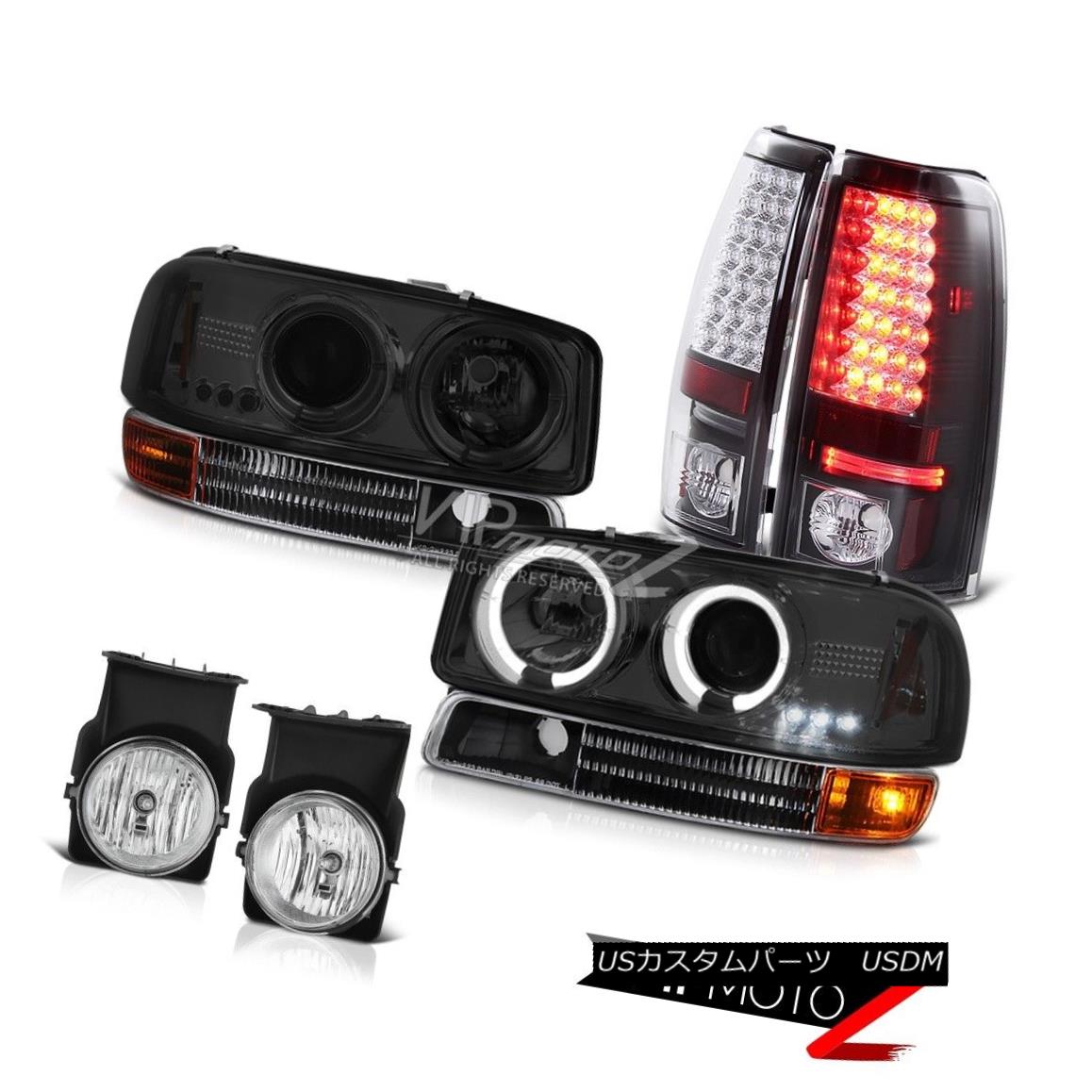 ヘッドライト 2x Halo LED Headlamp Black Signal Bulbs Tail Lights Foglamps 2003 Sierra 6.0L V8 2x Halo LEDヘッドランプ黒信号球テールライトFoglamps 2003 Sierra 6.0L V8 【並行輸入品】