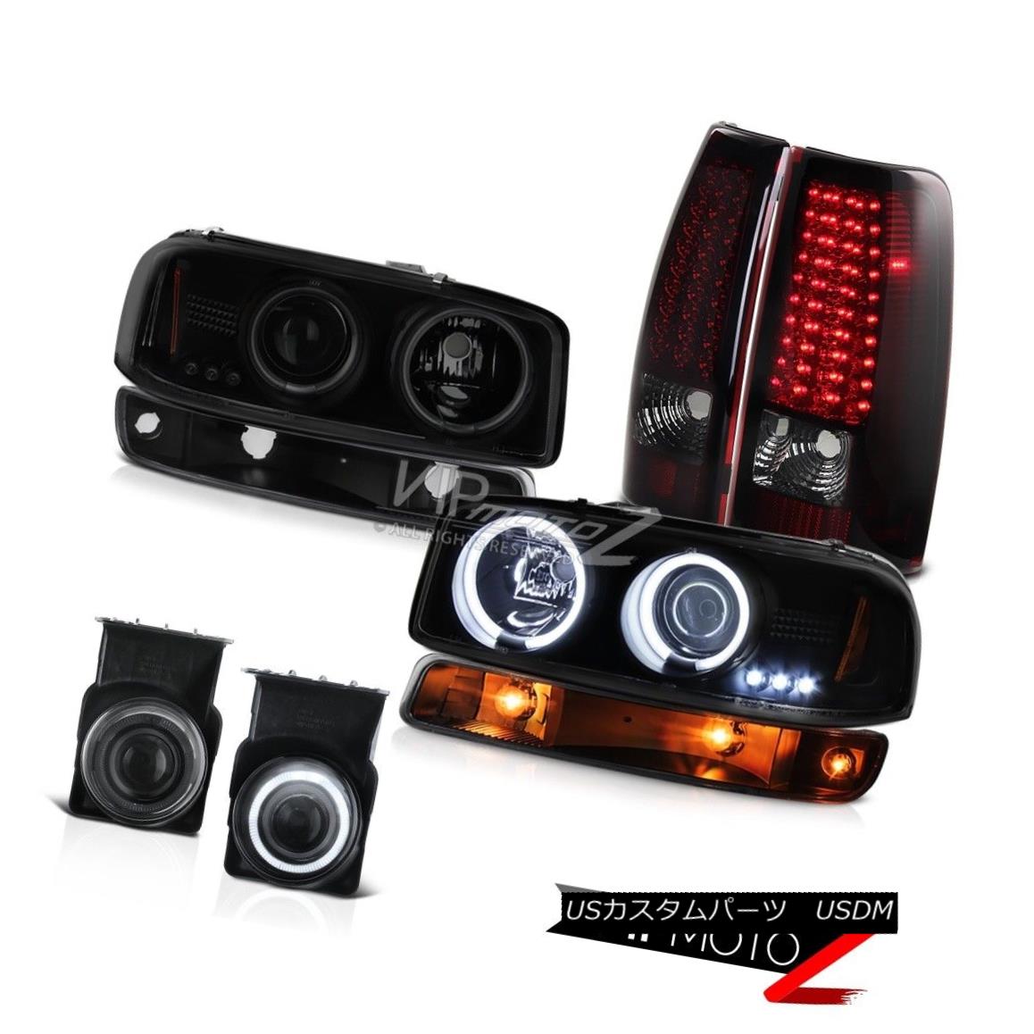 ヘッドライト 03-06 GMC Sierra Foglights rear brake lamps parking lamp smoke tinted headlights 03-06 GMC Sierra Foglightsリアブレーキランプパーキングランプスモークトヘッドライト 【並行輸入品】
