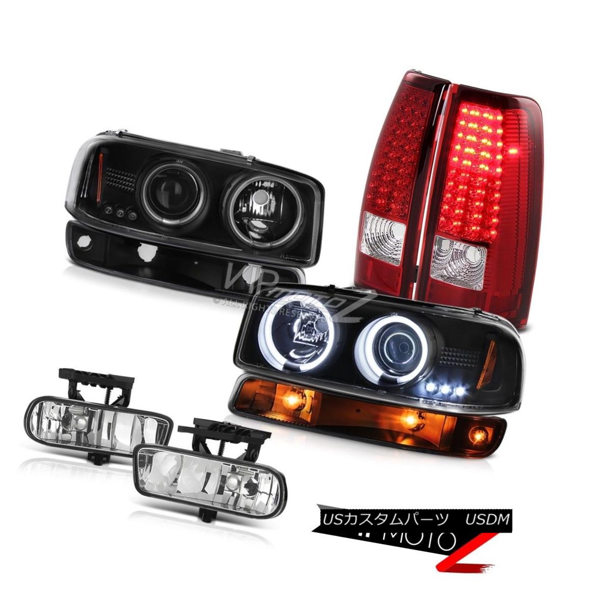 ヘッドライト 1999-2002 Sierra 2500HD Fog lamps red smd taillights bumper light ccfl headlamps 1999-2002 Sierra 2500HDフォグランプ赤色smdテールライトバンパーライトccflヘッドランプ 【並行輸入品】