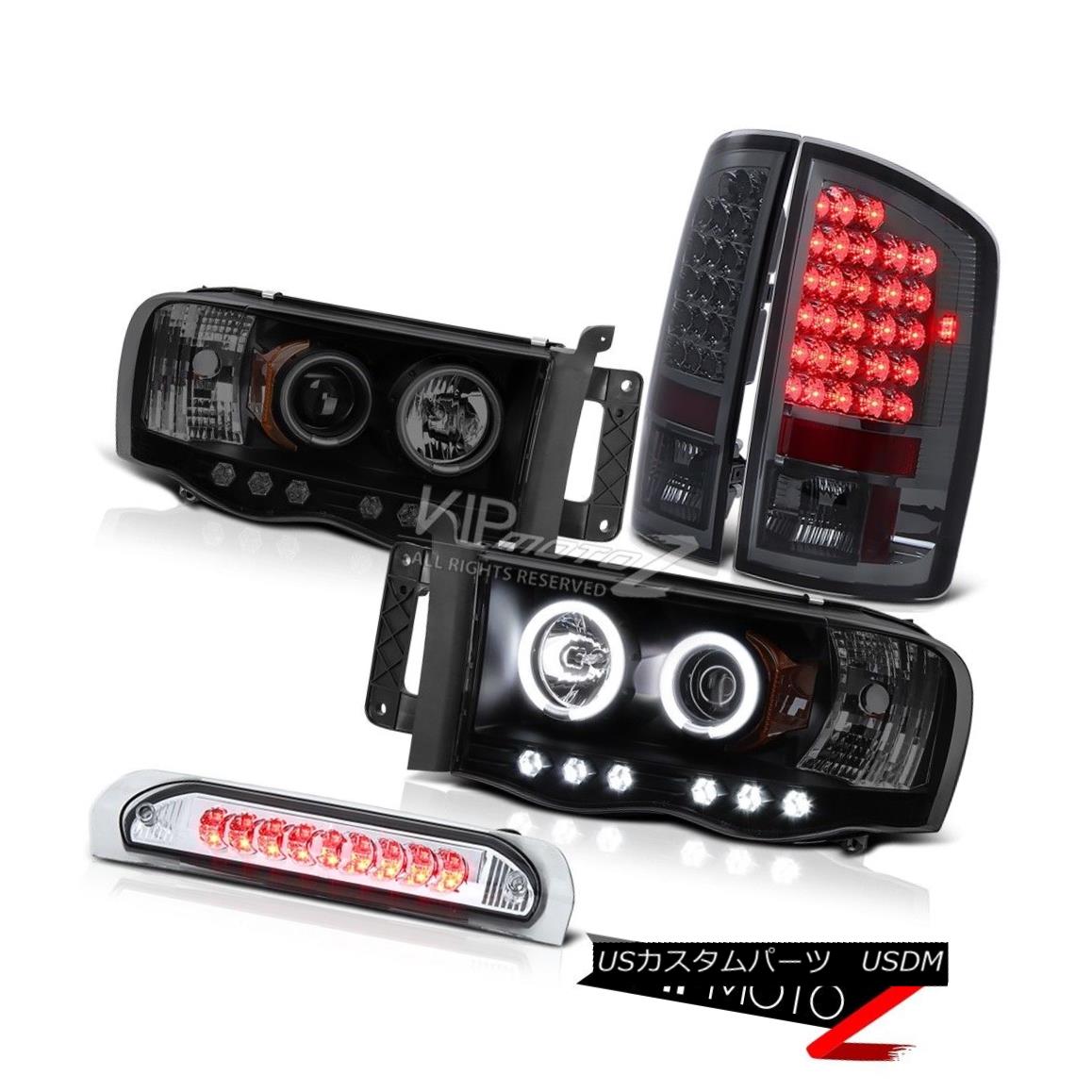 ヘッドライト 02-05 Ram Turbo Diesel SLT CCFL Angel Projector Headlight Signal Parking Tail 02-05ラムターボディーゼルSLT CCFLエンジェルプロジェクターヘッドライト信号パーキングテール 【並行輸入品】