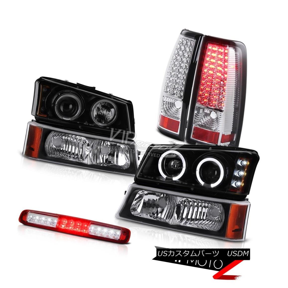 ヘッドライト 03-06 Silverado 2500Hd Bumper Lamp High Stop Headlamps Crystal Clear Tail Lights 03-06 Silverado 2500Hdバンパーランプハイストップヘッドランプクリスタルクリアテールライト 【並行輸入品】