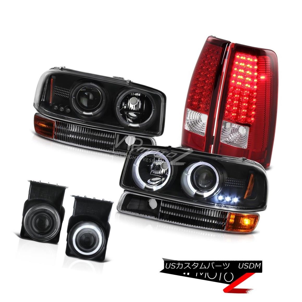 ヘッドライト 2003 Sierra SLE DRL Projector Headlights Signal Brake Tail Lights LED Bumper Fog 2003 Sierra SLE DRLプロジェクターヘッドライト信号ブレーキテールライトLEDバンパーフォグ 【並行輸入品】