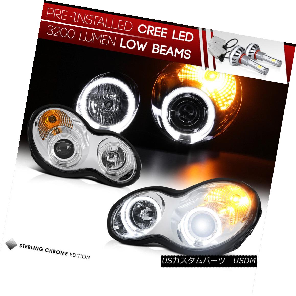 ヘッドライト [CREE LED LOW BEAM] 01-2007 MB C-CLASS W203 [CCFL ANGEL EYE] Projector Headlight [CREE LED LOW BEAM] 01-2007 MB C-CLASS W203 [CCFL ANGEL EYE]プロジェクターヘッドライト 【並行輸入品】