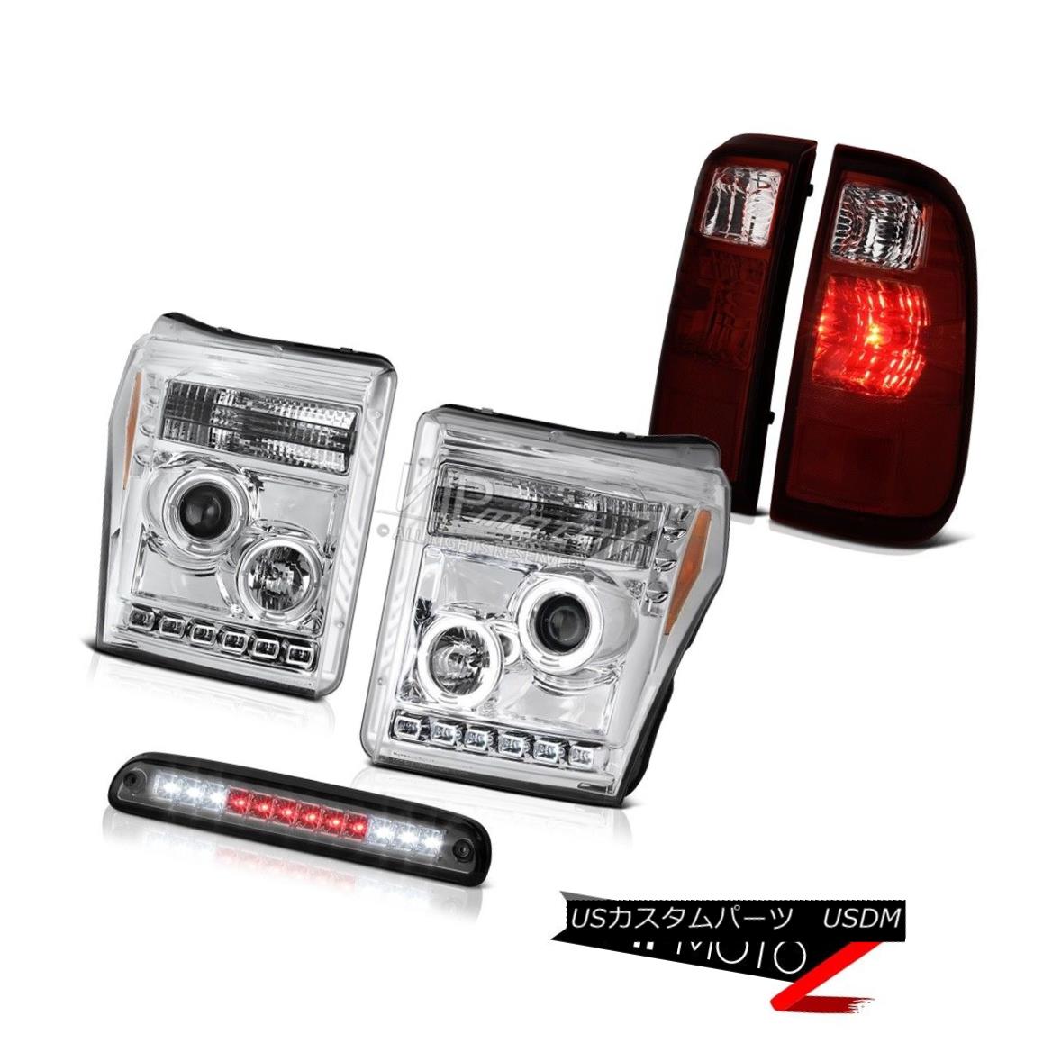 ヘッドライト 11-16 Ford F-250 F-350 Smoked Roof Cab Lamp Rear Brake Lamps Projector Headlamps 11-16 Ford F-250 F-350スモークルーフキャブ・ランプリア・ブレーキ・ランププロジェクター・ヘッドランプ 【並行輸入品】
