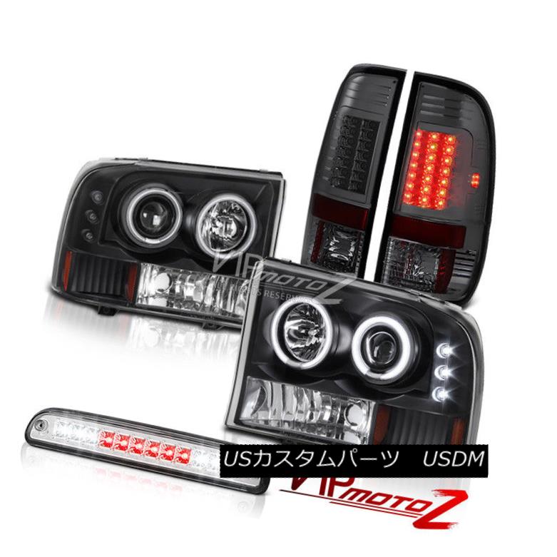 ヘッドライト Angel Eye CCFL Headlamps Third Brake Cargo LED Signal Tail Light 99-04 F350 XL エンジェルアイCCFLヘッドランプ第3ブレーキカーゴLEDシグナルテールライト99-04 F350 XL 【並行輸入品】