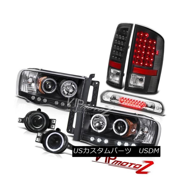 ヘッドライト 02-05 Ram Hemi Halo Headlights LED Tail Lamps Projector Fog Euro Third Brake 02-05 Ram Hemi HaloヘッドライトLEDテールランププロジェクターフォグユーロ第3ブレーキ 【並行輸入品】