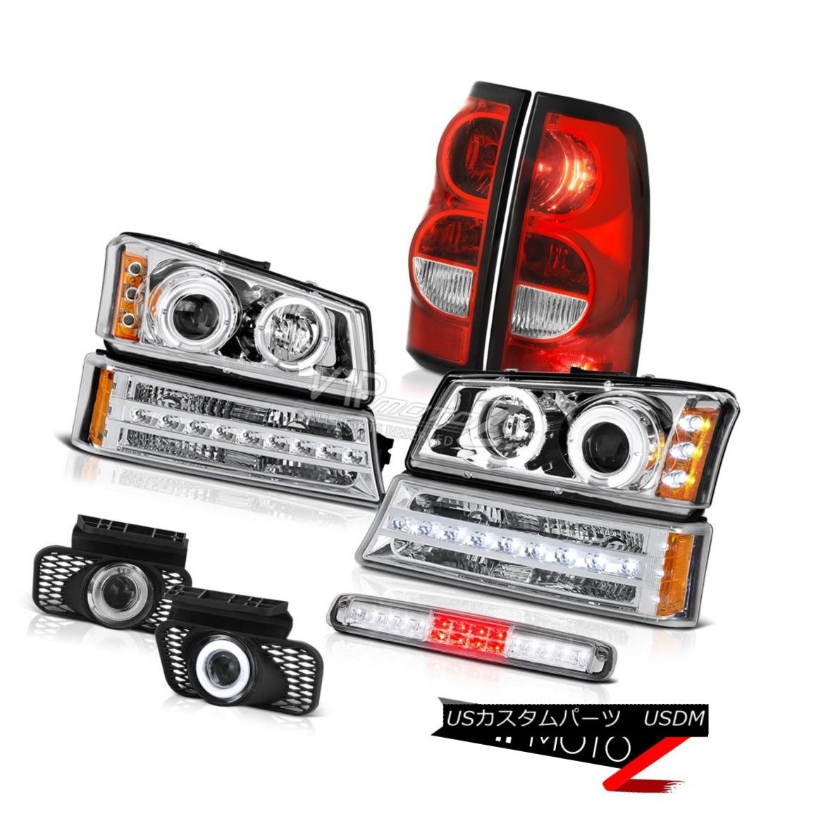 ヘッドライト 03-06 Silverado 3500Hd High Stop Light Foglights Red Taillamps Signal Headlights 03-06 Silverado 3500Hdハイストップライトフォグライトレッドタイルランプシグナルヘッドライト 【並行輸入品】