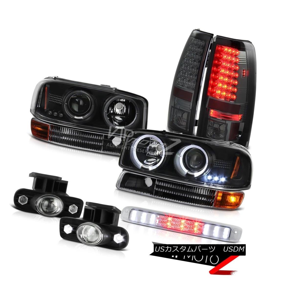 ヘッドライト LED DRL Headlamps Smoked L.E.D Taillamps Fog Roof Brake Cargo 1999-2002 Sierra LED DRLヘッドライトスモークL.E.Dタイルランプ霧屋根ブレーキカーゴ1999-2002 Sierra 【並行輸入品】