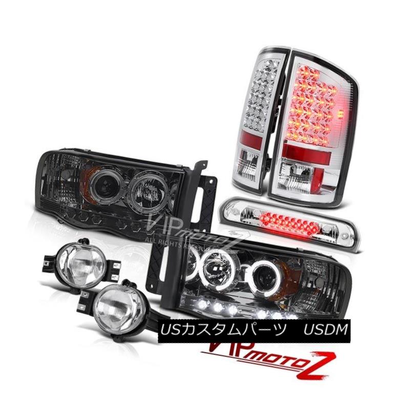 ヘッドライト 02-05 Ram SRT-10 Angel Eye Headlamps SMD Tail Lights Chrome Fog Brake Cargo LED 02-05ラムSRT-10エンジェルアイヘッドランプSMDテールライトクロムフォグブレーキカーゴLED 【並行輸入品】