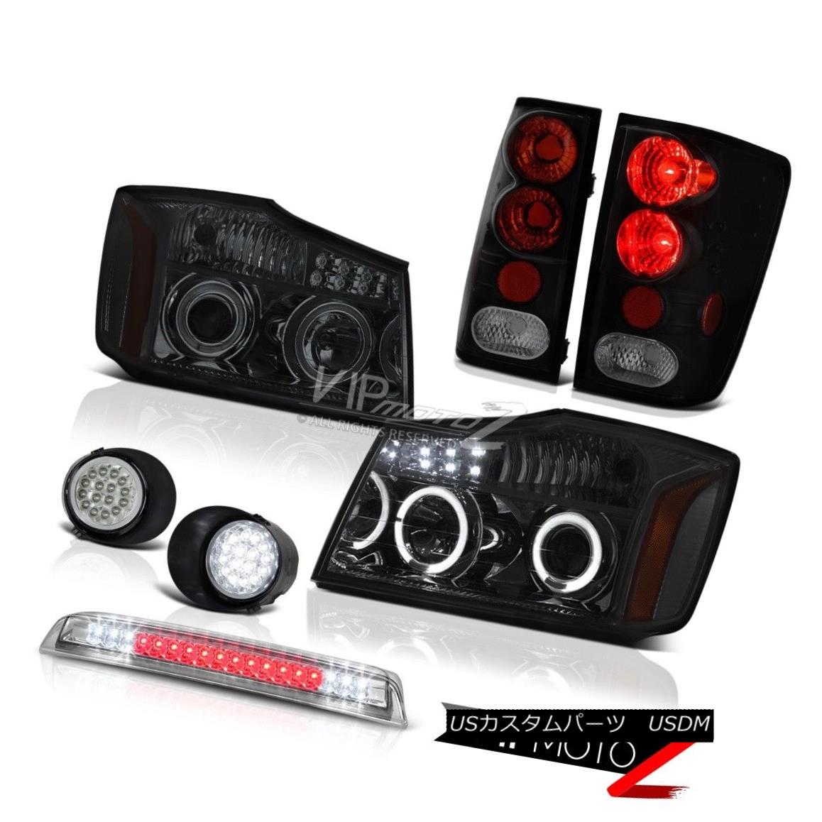 ヘッドライト Headlight Halo DRL Tail Lamp LED Wiring+LED Fog High Stop For 2004-2015 Titan SL ヘッドライトHalo DRLテールランプLED配線+ LEDフォグハイストップ2004-2015 Titan SL 【並行輸入品】