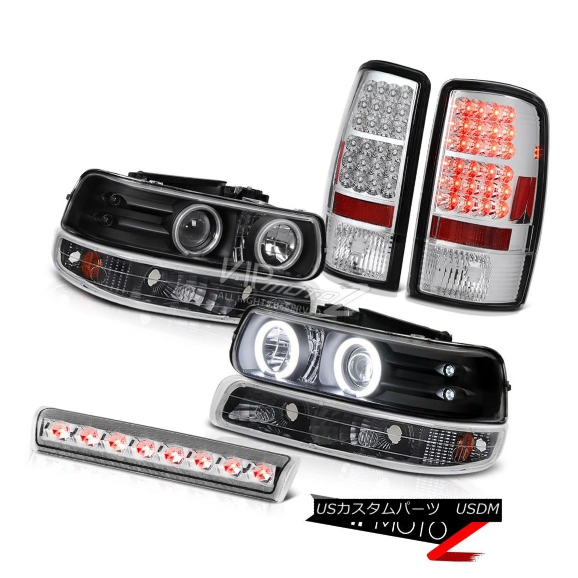 ヘッドライト Angel Eye DRL Projector Headlights Brake Taillights High Chrome 00-06 Tahoe LS エンジェルアイDRLプロジェクターヘッドライトブレーキテールライトハイクローム00-06タホLS 【並行輸入品】