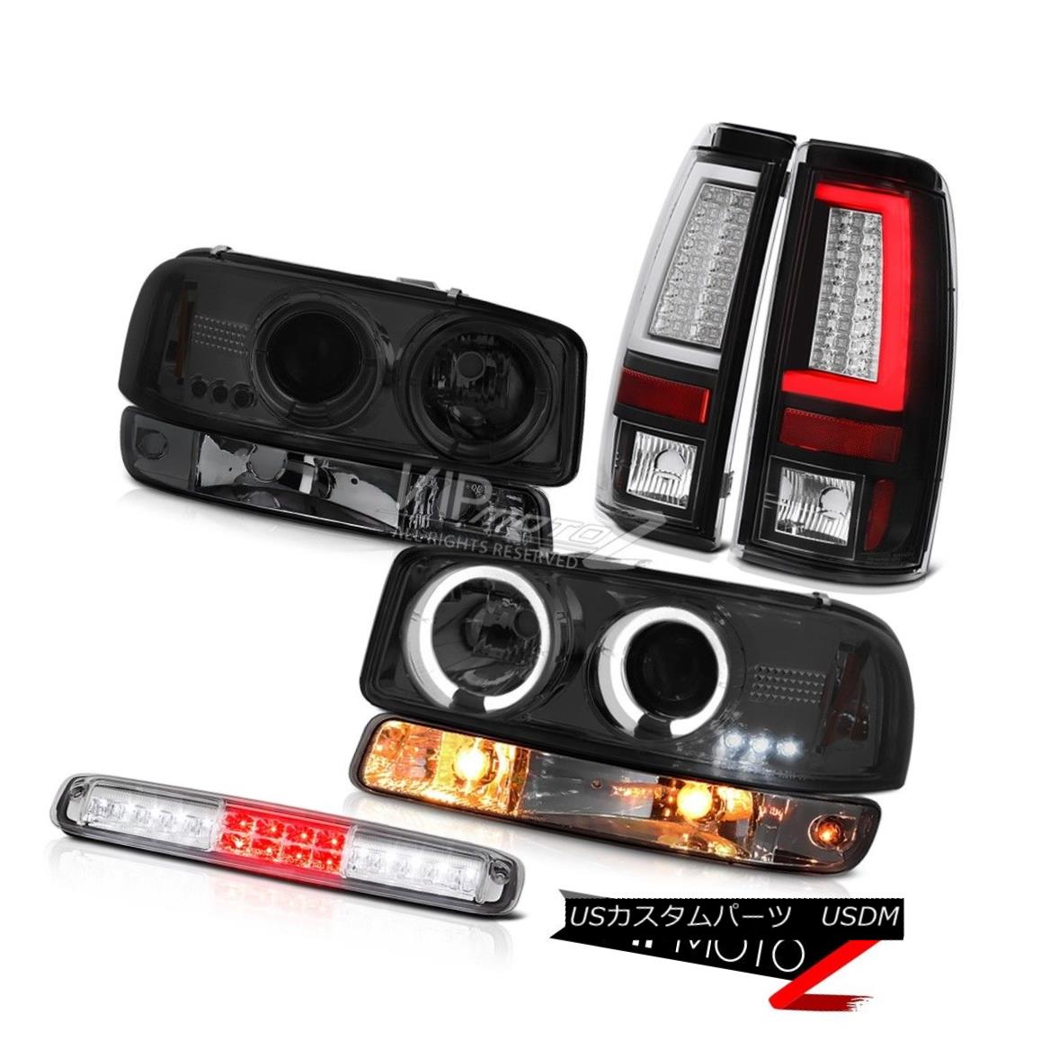 ヘッドライト 99-06 Sierra WT Taillights 3RD Brake Lamp Smoked Parking Headlamps Tron Style 99-06シエラWTテールライト3RDブレーキランプスモークパーキングヘッドランプトロンスタイル 【並行輸入品】