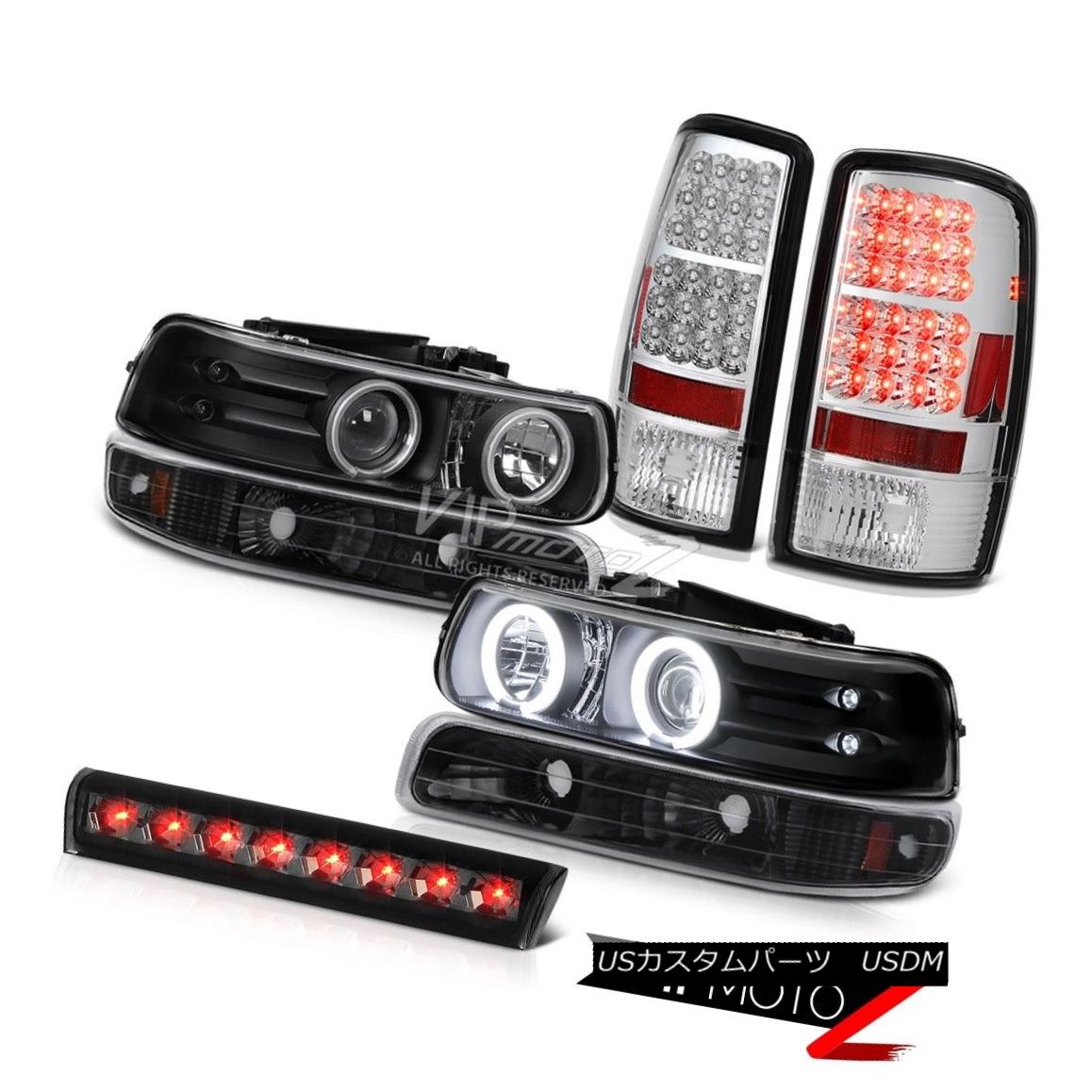 ヘッドライト 00-06 Suburban LT Black CCFL Rim Headlights Euro LED Tail Lights High Stop Smoke 00-06郊外LTブラックCCFLリムヘッドライトユーロLEDテールライトハイストップスモーク 【並行輸入品】