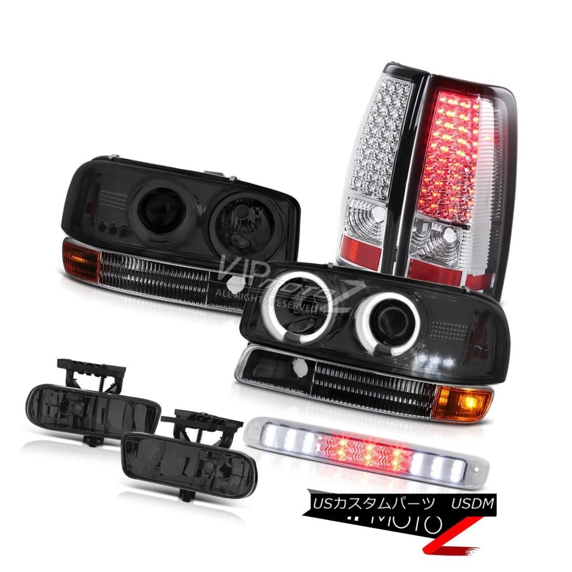 ヘッドライト Angel Eye CCFL Headlight Parking Tail Lamp Fog Roof Stop LED 99-02 Sierra 2500HD エンジェルアイCCFLヘッドライトパーキングテールランプ曇り屋根停止LED 99-02 Sierra 2500HD 【並行輸入品】