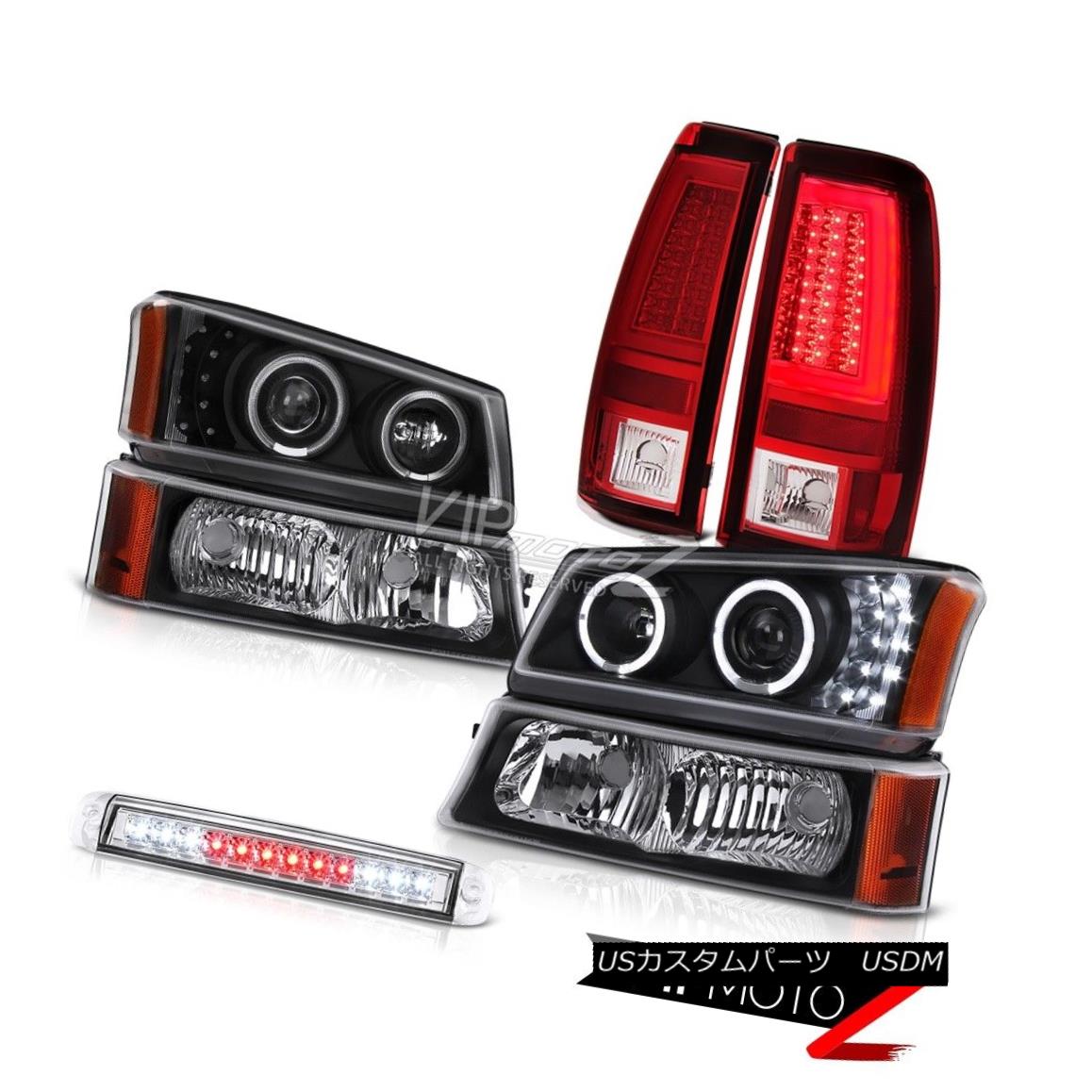 ヘッドライト 03-06 Silverado 1500 Tail Lamps High Stop Lamp Black Signal Light Headlights LED 03-06 Silverado 1500テールランプハイストップランプブラックシグナルライトヘッドライトLED 【並行輸入品】