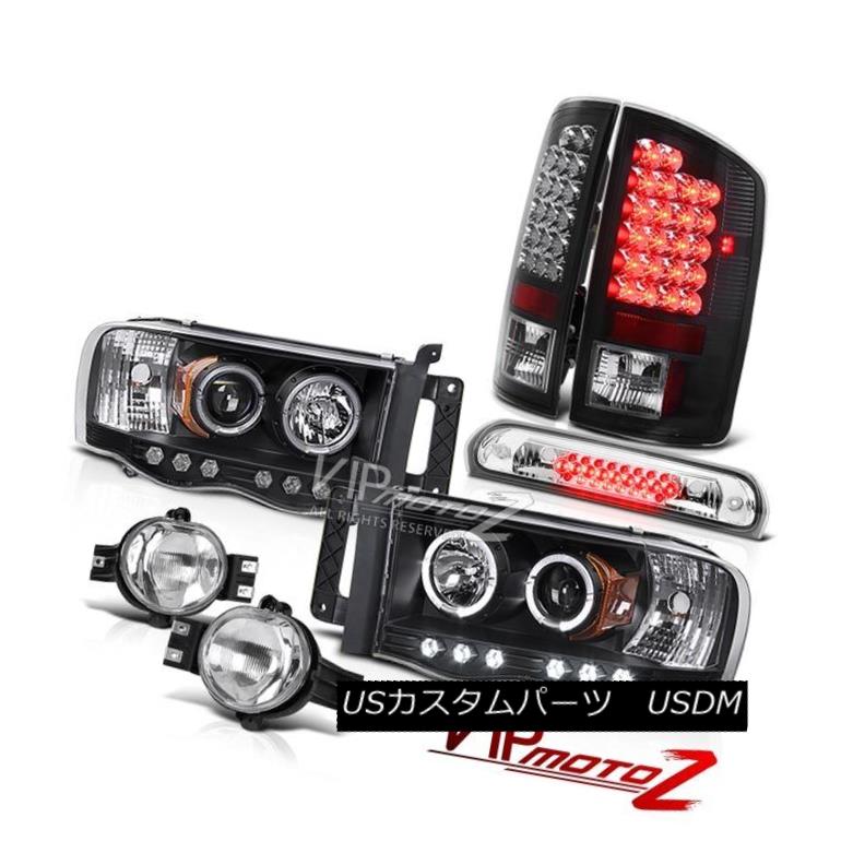 ヘッドライト 02-05 Ram Magnum V8 Halo LED Headlights Bulbs Tail Lights Chrome Fog 3rd Brake 02-05ラムマグナムV8ハローLEDヘッドライト球根テールライトクロムフォグ3rdブレーキ 【並行輸入品】