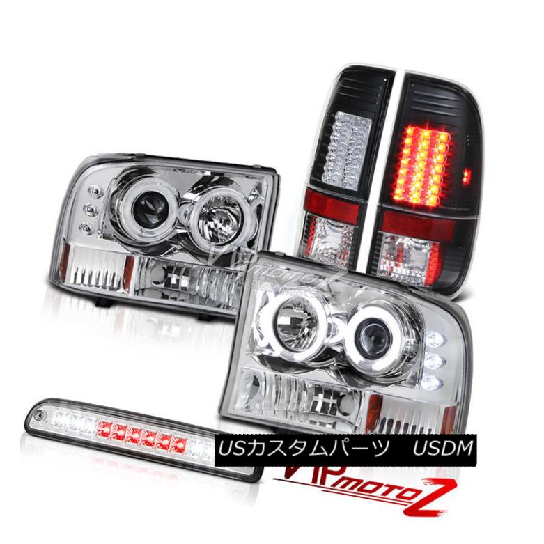 ヘッドライト [BRIGHTEST] CCFL Rim Headlights Roof Stop LED Rear Tail Light 1999-2004 F350 [明るい] CCFLリムヘッドライトルーフストップLEDリアテールライト1999-2004 F350 【並行輸入品】