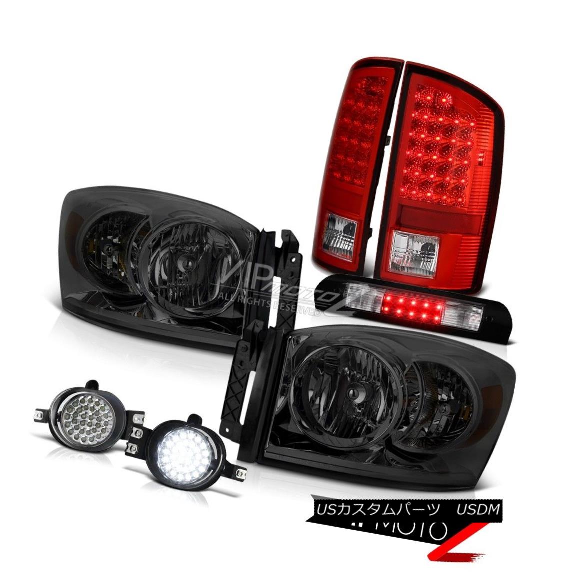 ヘッドライト 07-08 Ram Magnum V8 Diamond Cut Headlamps Bright L.E.D Taillamps Driving Fog 3RD 07-08ラムマグナムV8ダイヤモンドカットヘッドライトブライトL.E.Dタイルランプドライビングフォグ3RD 【並行輸入品】