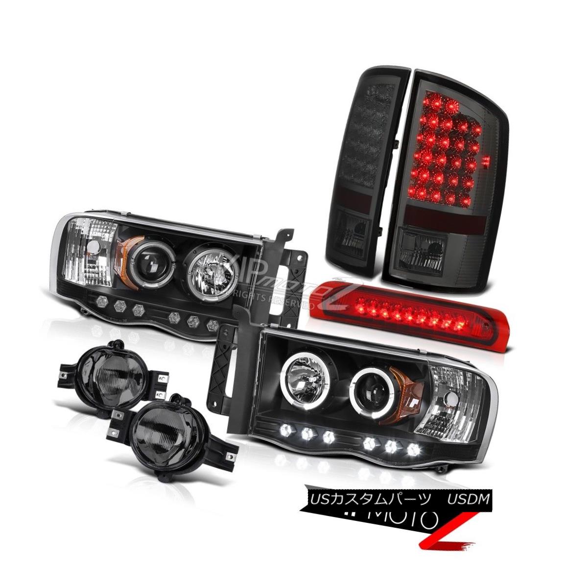ヘッドライト Dodge Ram 2002-2005 Halo Projector Headlight+Fog+LED Tail+High Mount Brake Lamps Dodge Ram 2002-2005 Haloプロジェクターヘッドライト+フォグ+ LEDテール+ハイマウントブレーキランプ 【並行輸入品】