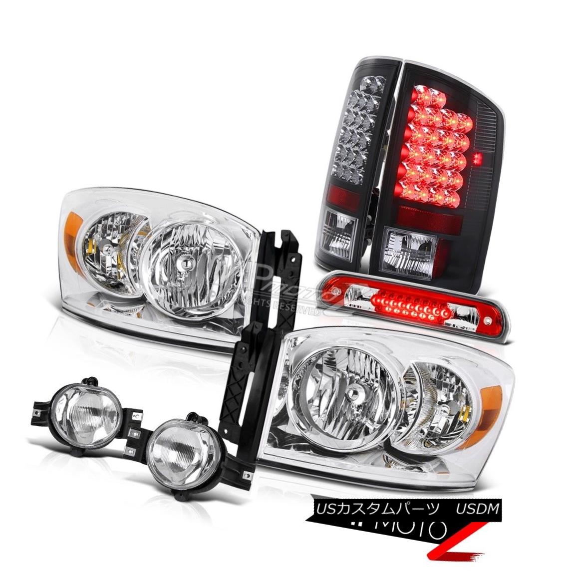 ヘッドライト 2006 Dodge Ram TurboDiesel Crystal Headlight LED Tail Lamps Foglamps 3rd Brake 2006ダッジラムターボディーゼルクリスタルヘッドライトLEDテールランプフォグランプ3rdブレーキ 【並行輸入品】