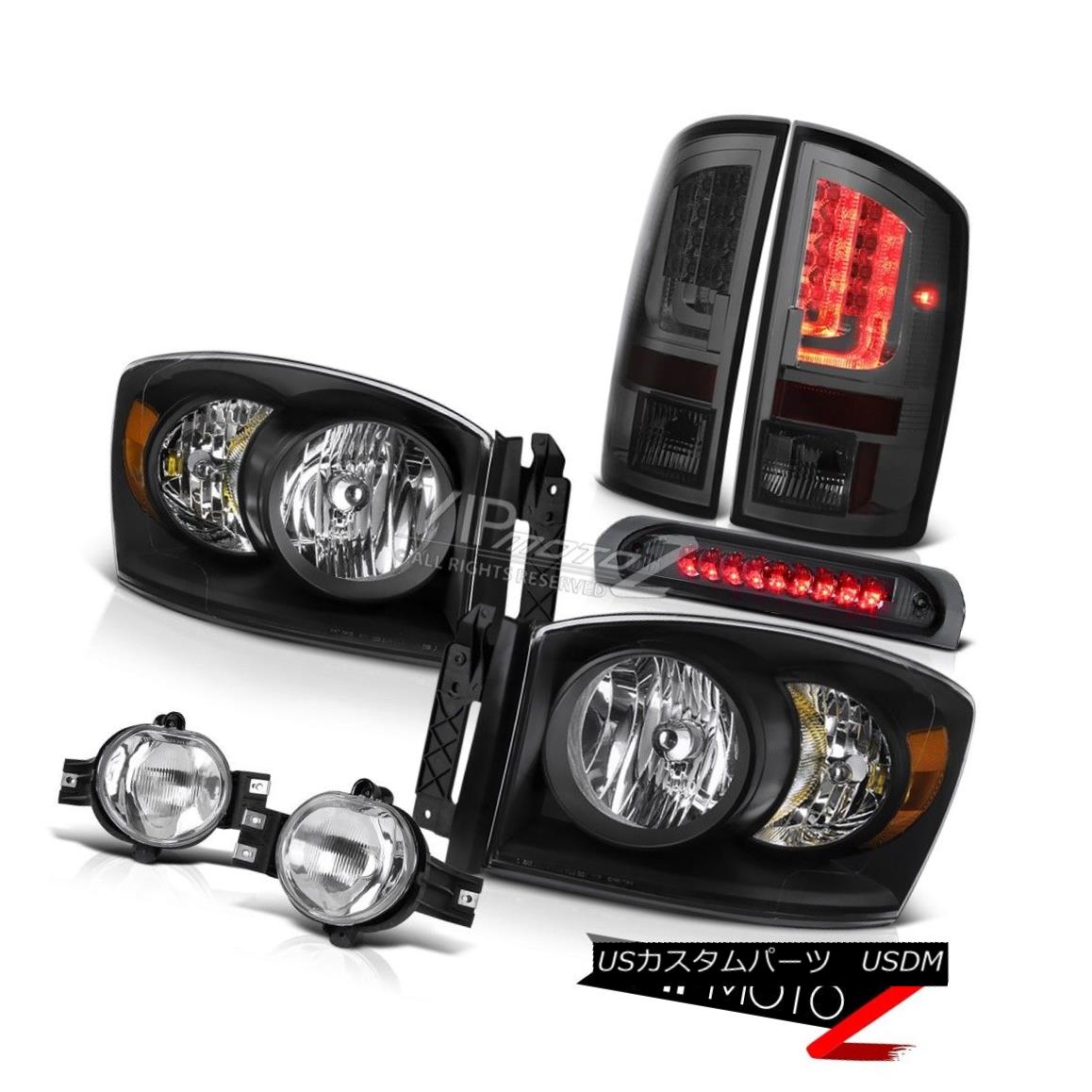 ヘッドライト 2007-2009 Dodge Ram 1500 4.7L Taillamps Headlights Fog Lamps 3RD Brake Light LED 2007-2009 Dodge Ram 1500 4.7Lタイルランプヘッドライトフォグランプ3RDブレーキライトLED 【並行輸入品】