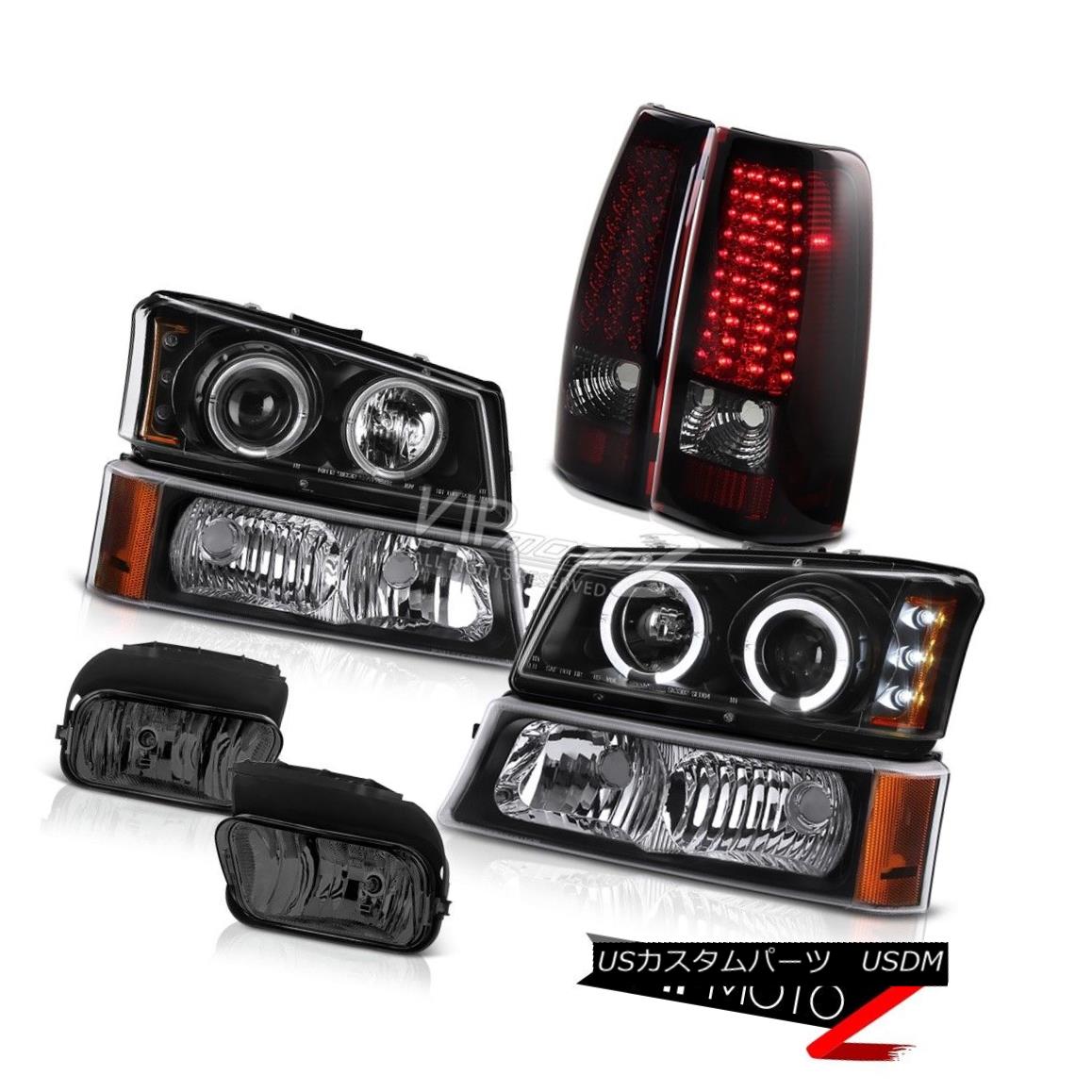 ヘッドライト DRL LED Angel Eye Headlights Signal SMD Rear Tail Lamps Foglamps 03-06 Silverado DRL LEDエンジェルアイヘッドライト信号SMDリアテールランプフォグランプ03-06 Silverado 【並行輸入品】