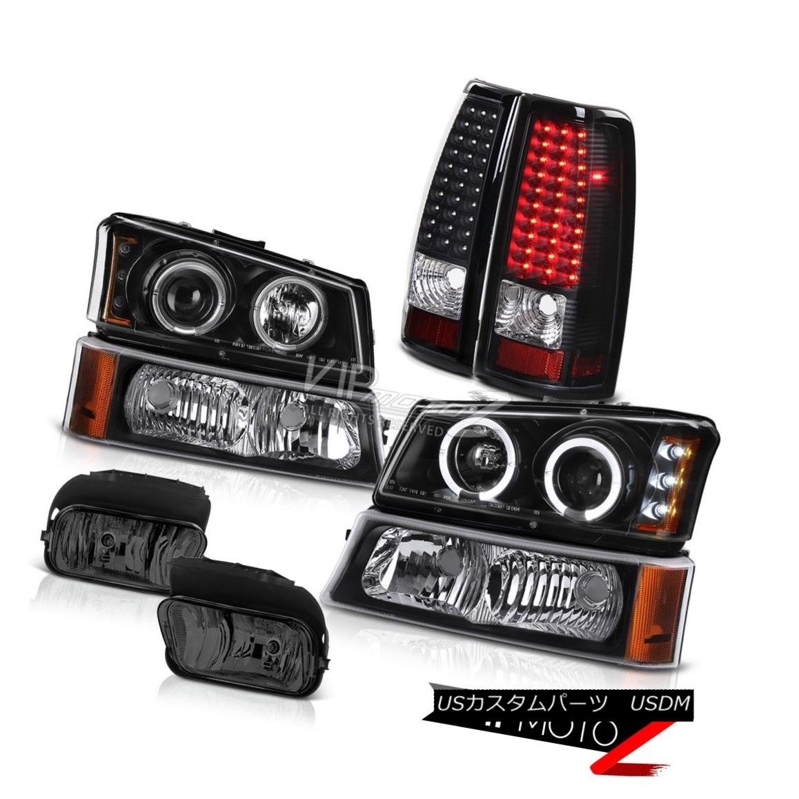 ヘッドライト Angel Eye Projector Headlights LED Taillights Foglights 2003-2006 Silverado 1500 エンジェルアイプロジェクターヘッドライトLEDテールライトフォグライト2003-2006シルバラード1500 【並行輸入品】