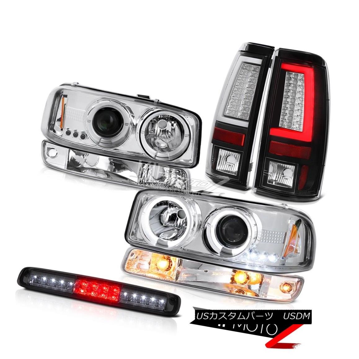 ヘッドライト 99-06 Sierra SLT Taillights Smoked 3RD Brake Lamp Bumper Headlamps Angel Eyes 99-06シエラSLTテールライトスモーク3RDブレーキランプバンパーヘッドランプエンジェルアイズ 【並行輸入品】